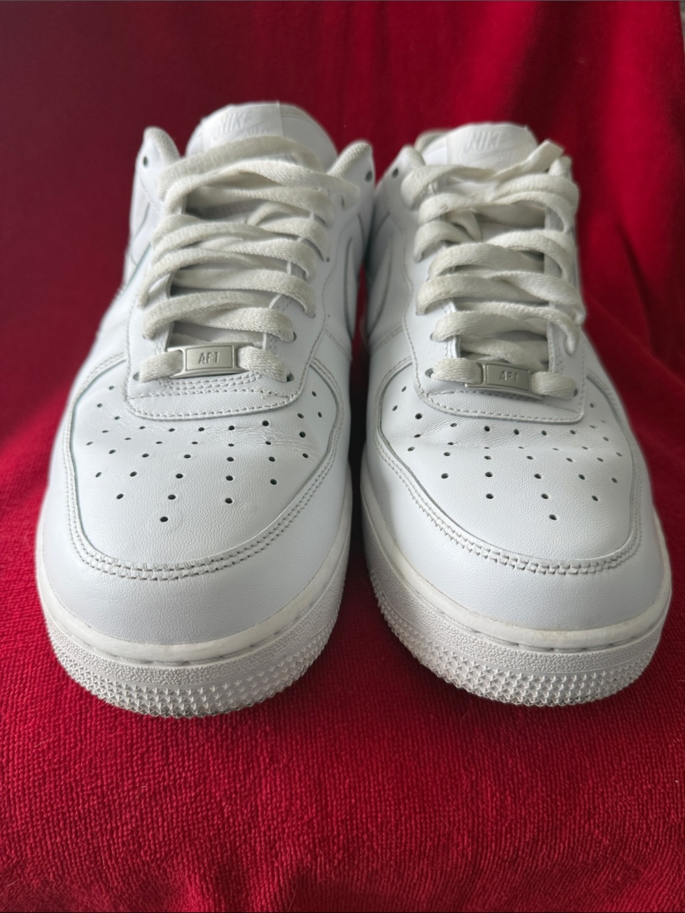 Nike Air White Low-Top Leather Sneakers